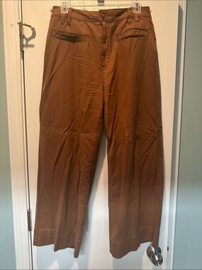 Liverpool Women's Brown Wide-Leg Chinos